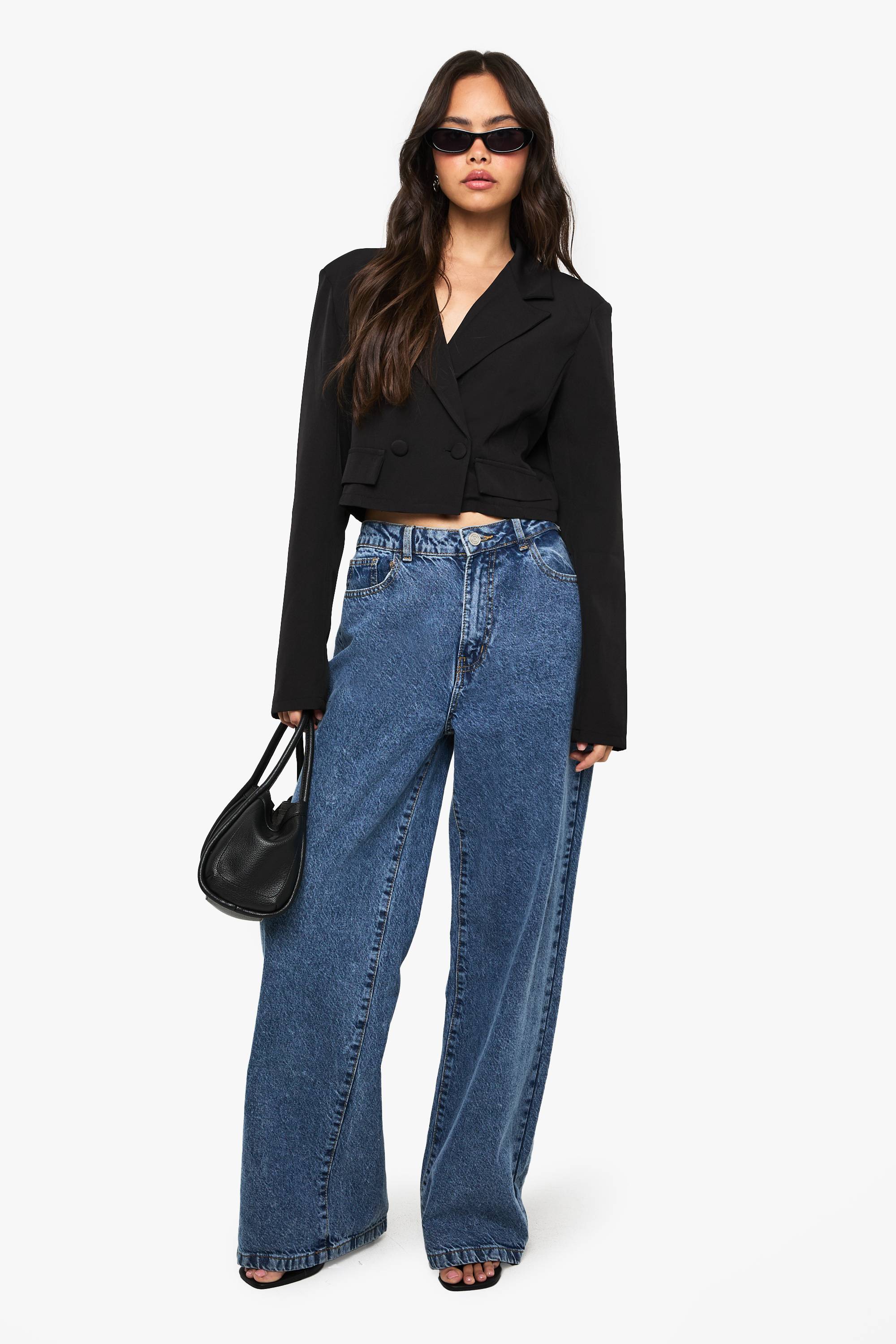 boohoo Boohoo Basics Blazer Court Boxy à Détail de Poche