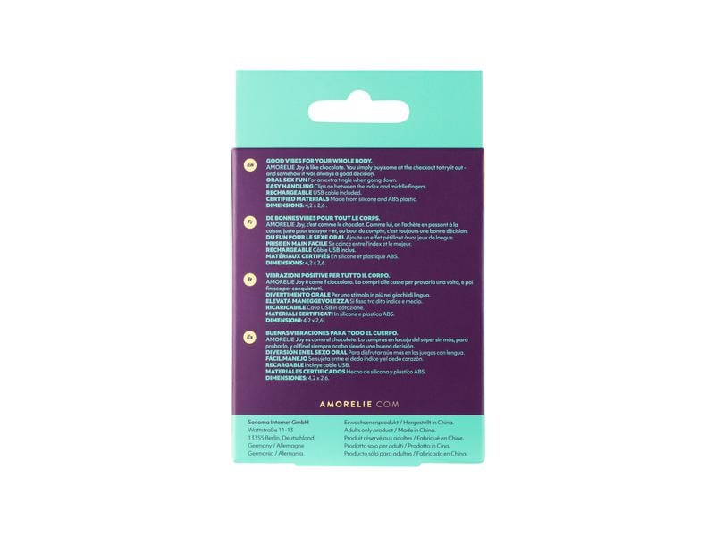 Amorelie Fingervibrator «Twerk» Türkis Hochwertiges Sextoy im kompakten Format