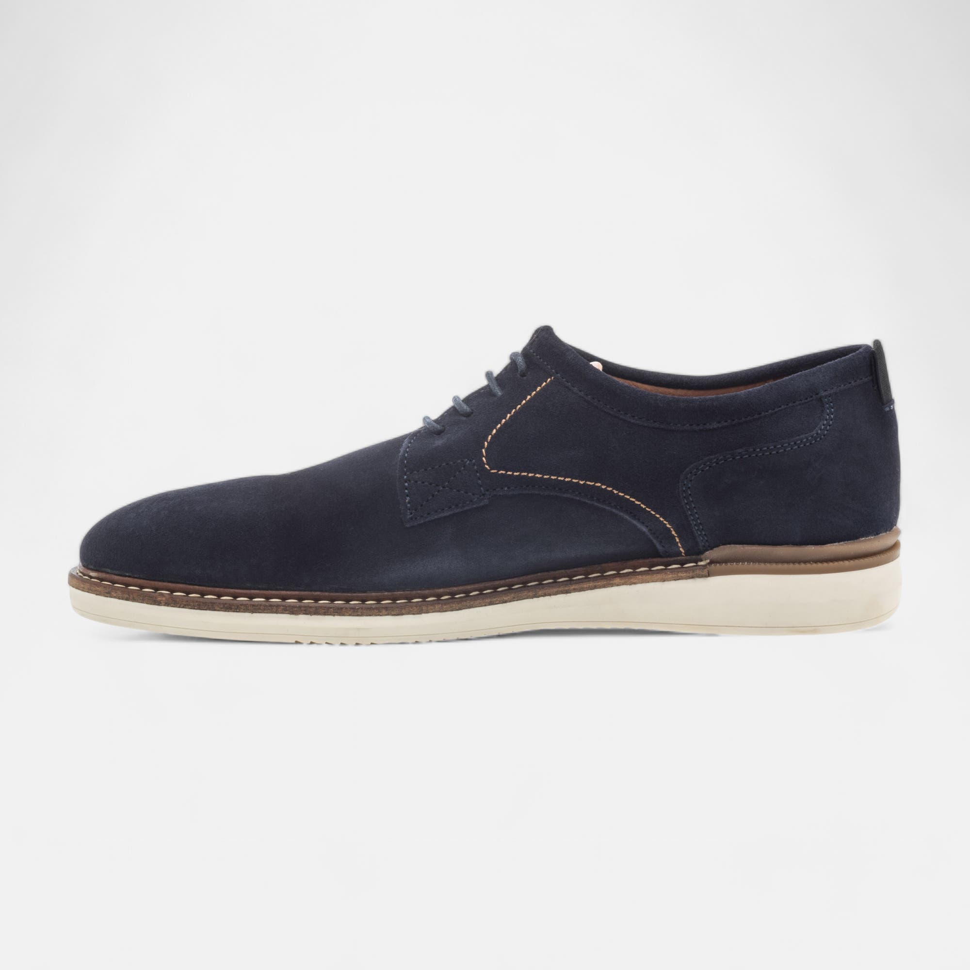 Derbies Homme en cuir bleu marine