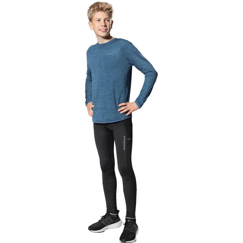 Endurance Avan Waffle Langærmet Løbe T-shirt Børn