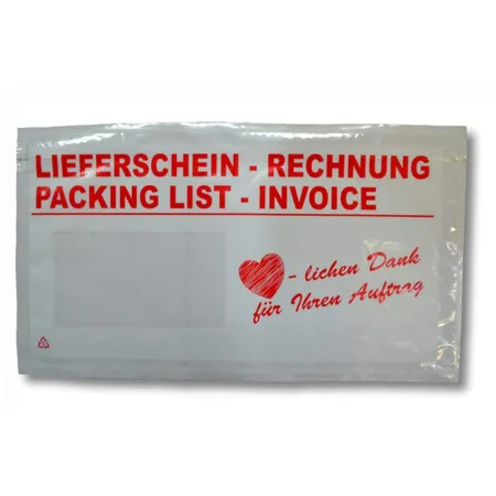 DM Folien Lieferscheintaschen 