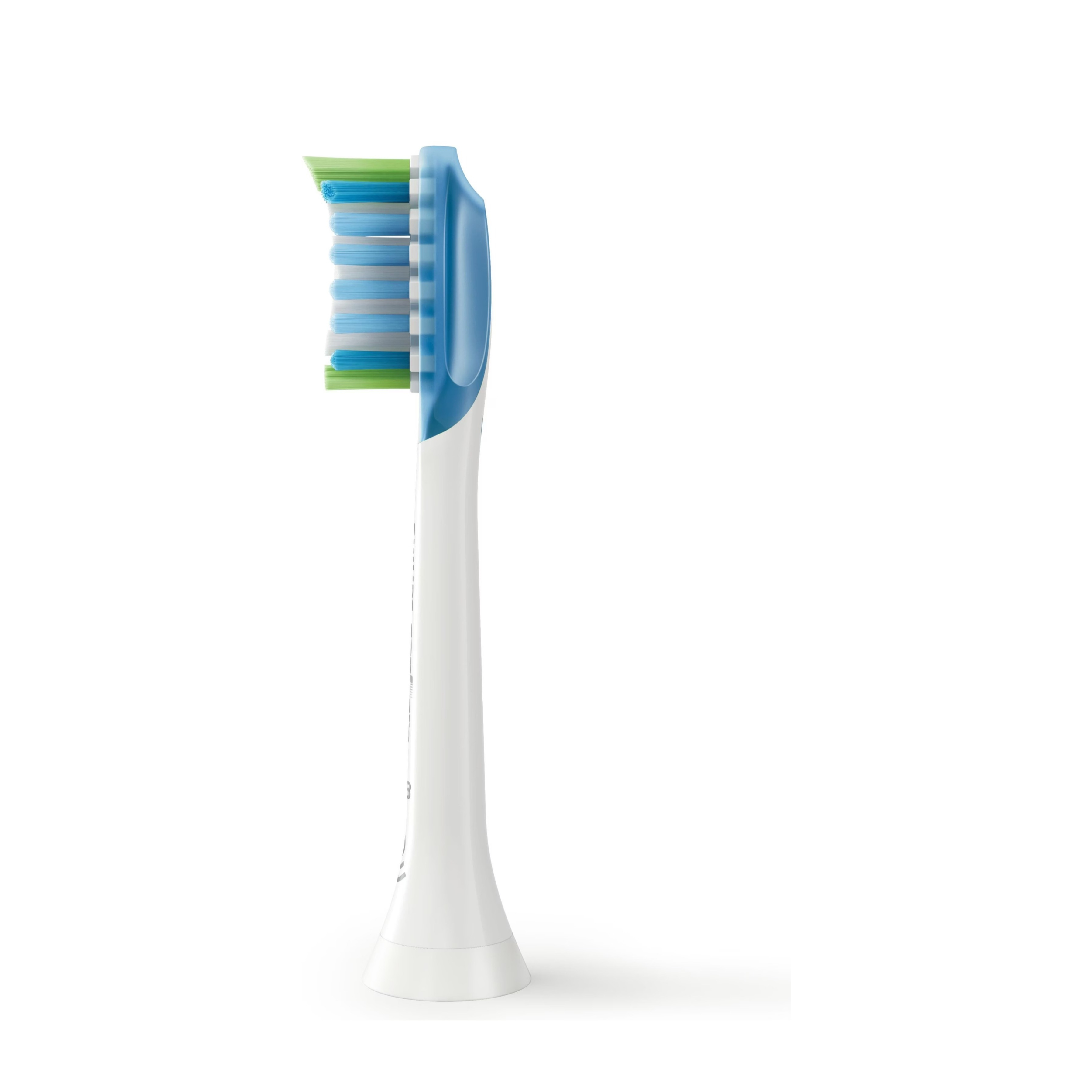(4er Set) C3 Premium Plaque Defence Ersatz Zahnbürstenkopf für Philips Sonicare Elektrische Zahnbürsten (HX9044/17) - Weiss