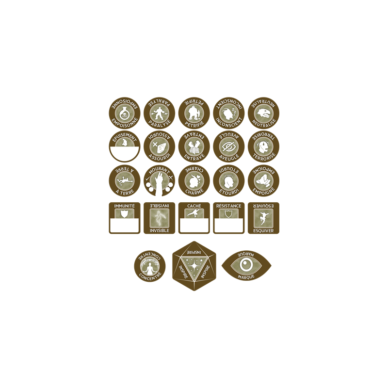 D&D 5 : Set de jetons du Rôdeur