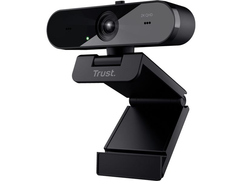 Trust Webcam Taxon QHD Hochwertige 2K QHD-Webcam mit automatischem Fokus, zwei Mikrofonen und Blickschutzfilter