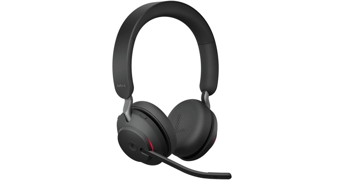 JabraEvolve2 65 on-ear headset  (Zwart, UC, USB-C)