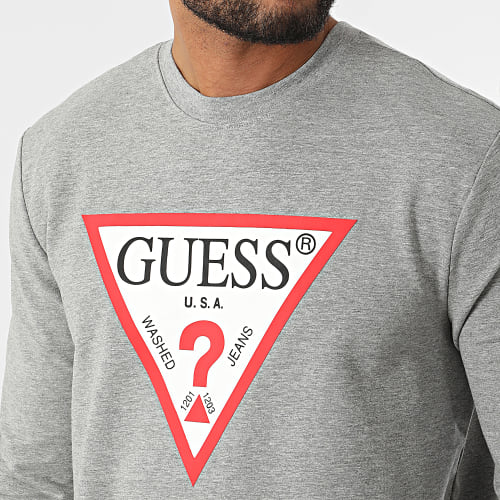 Sweat Crewneck M2YQ37 Gris Chiné