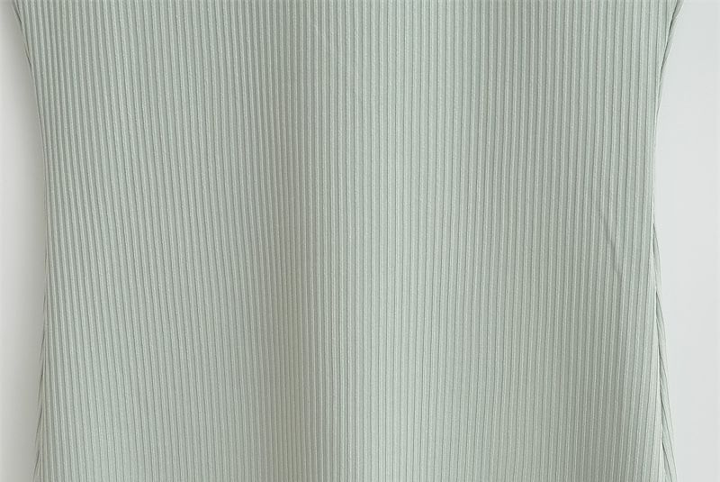 Larlige - Mouwloze top met col en effen kleur