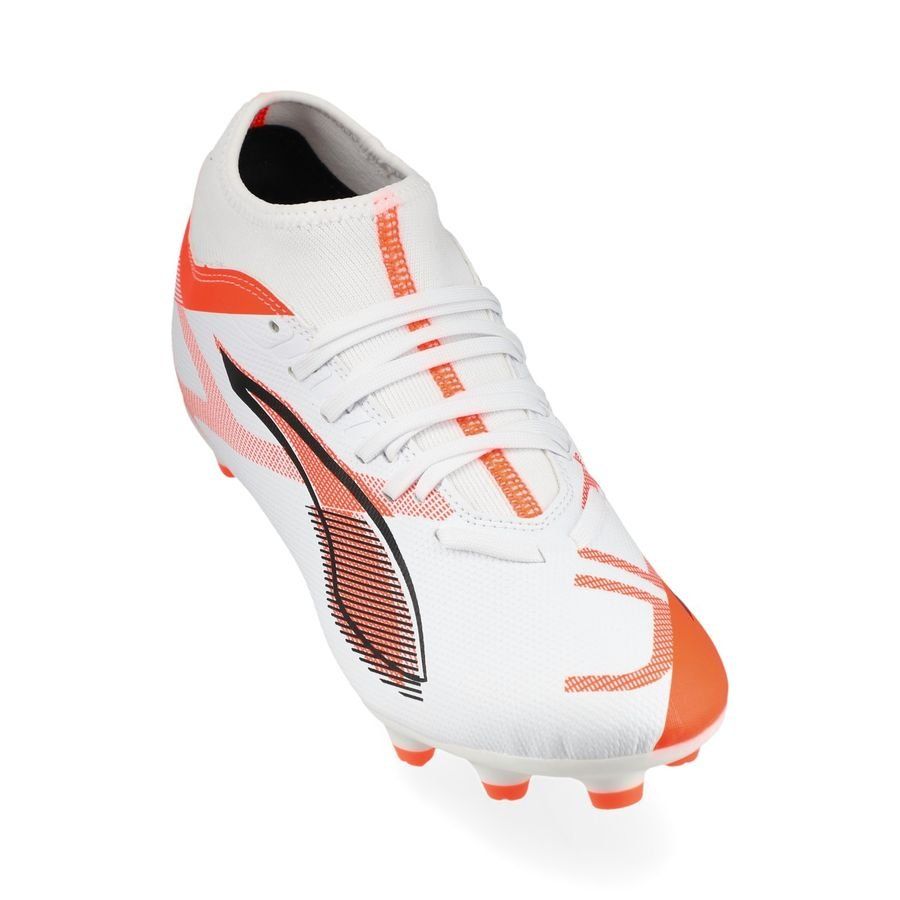 PUMA Ultra 5 Play   FG/AG Unlimited - Blanc/Noir/Glowing Red