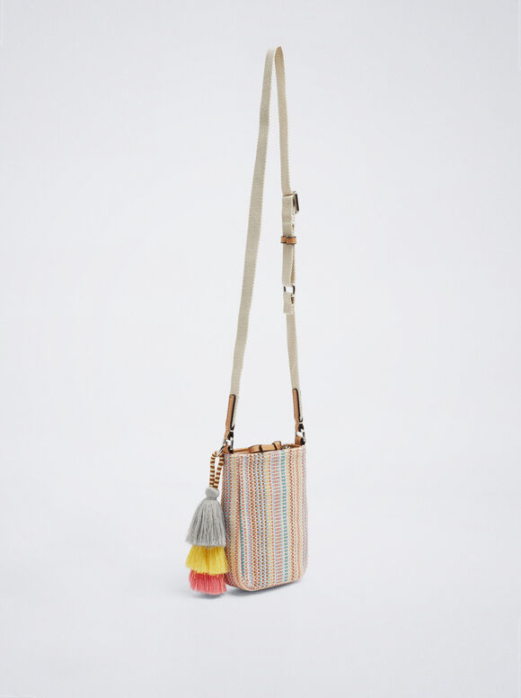 Bolsa para celular com cordão - Coral