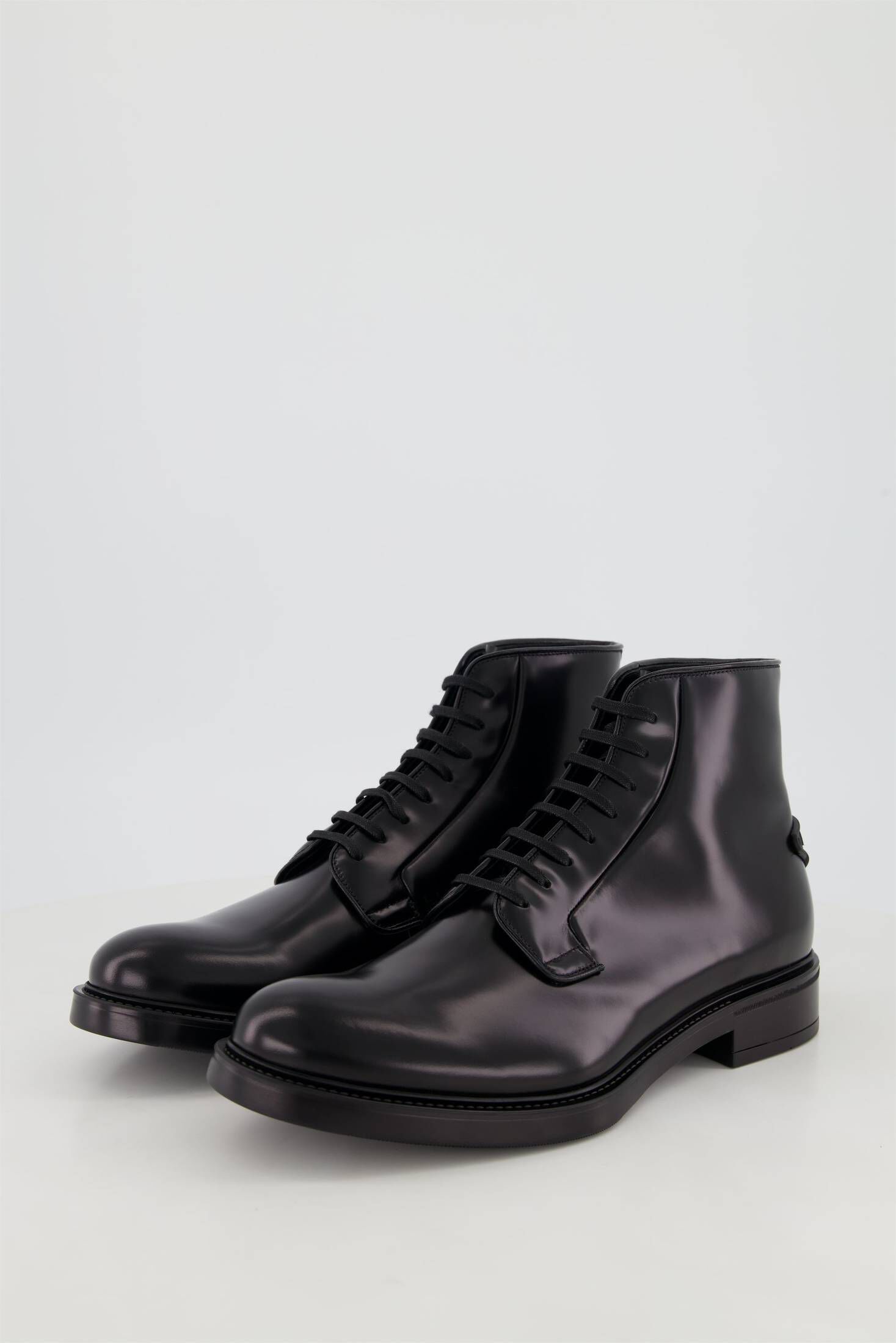 Prada| Herren Schnürboots SPAZZOLATO aus gebürstetem Leder