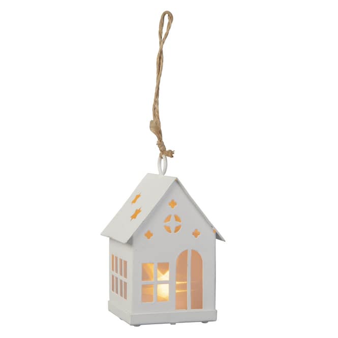 LED-Dekohänger - Haus - ca. 6 x 6 x 10 cm - 1 Stück