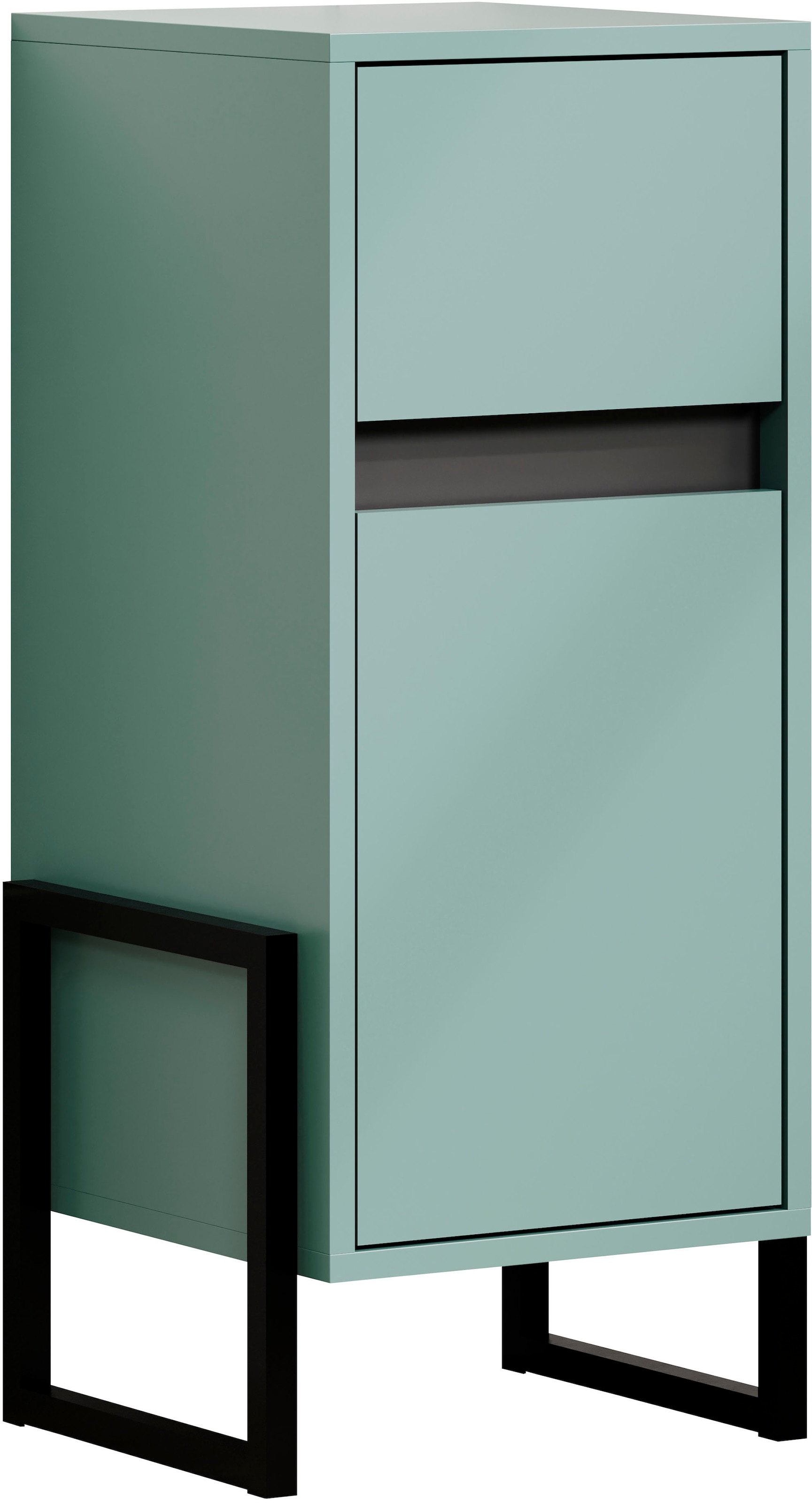 welltime Unterschrank »Malcesine« 1 Stk. tlg. Badkommode in Dunkeltürkis mit Metallgestell - (B/T/H) 36/35/80 cm