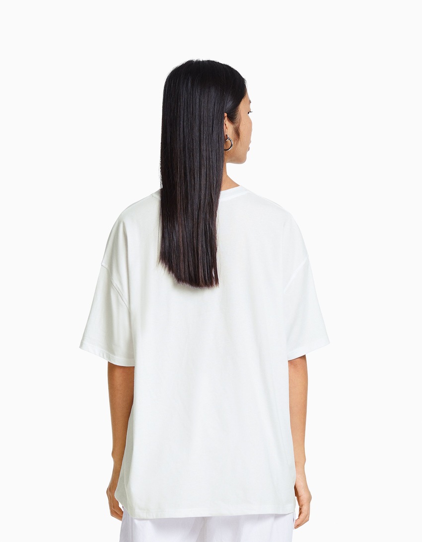 Camiseta de manga curta com estampa