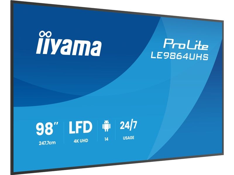 iiyama Public Display ProLite LE9864UHS-B1AG 98 
