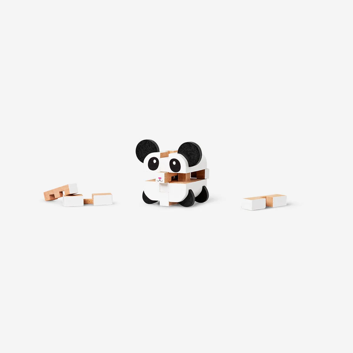 Panda IQ-spil i træ