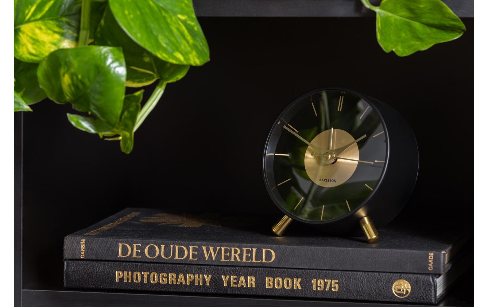 Klassischer Wecker Gold Disc Gold/SchwarzWecker