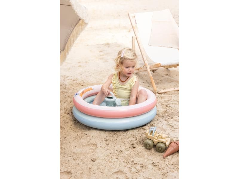 Swim Essentials Planschbecken Rainbow Ø 60 cm Baby-Pool mit zwei Luftkammern