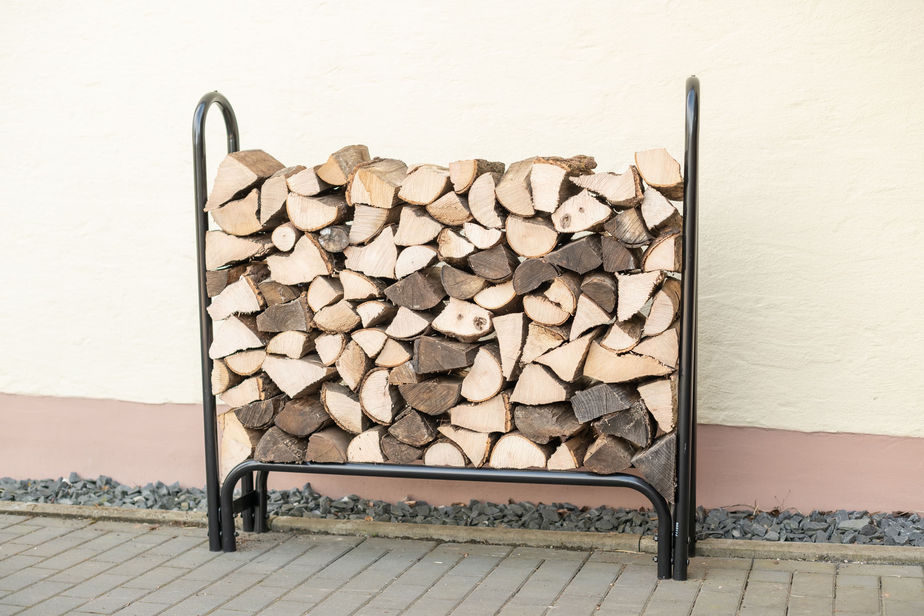 ShelterLogic Stahl Kaminholzregal Holzlager inkl. Abdeckung schwarz - versch. Ausführungen