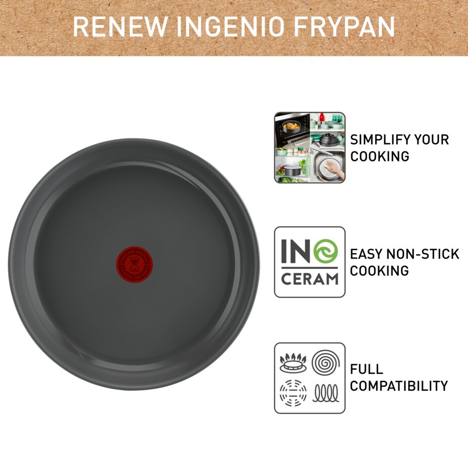 Ingenio Renew keramische koekenpan 24 cm - inductie