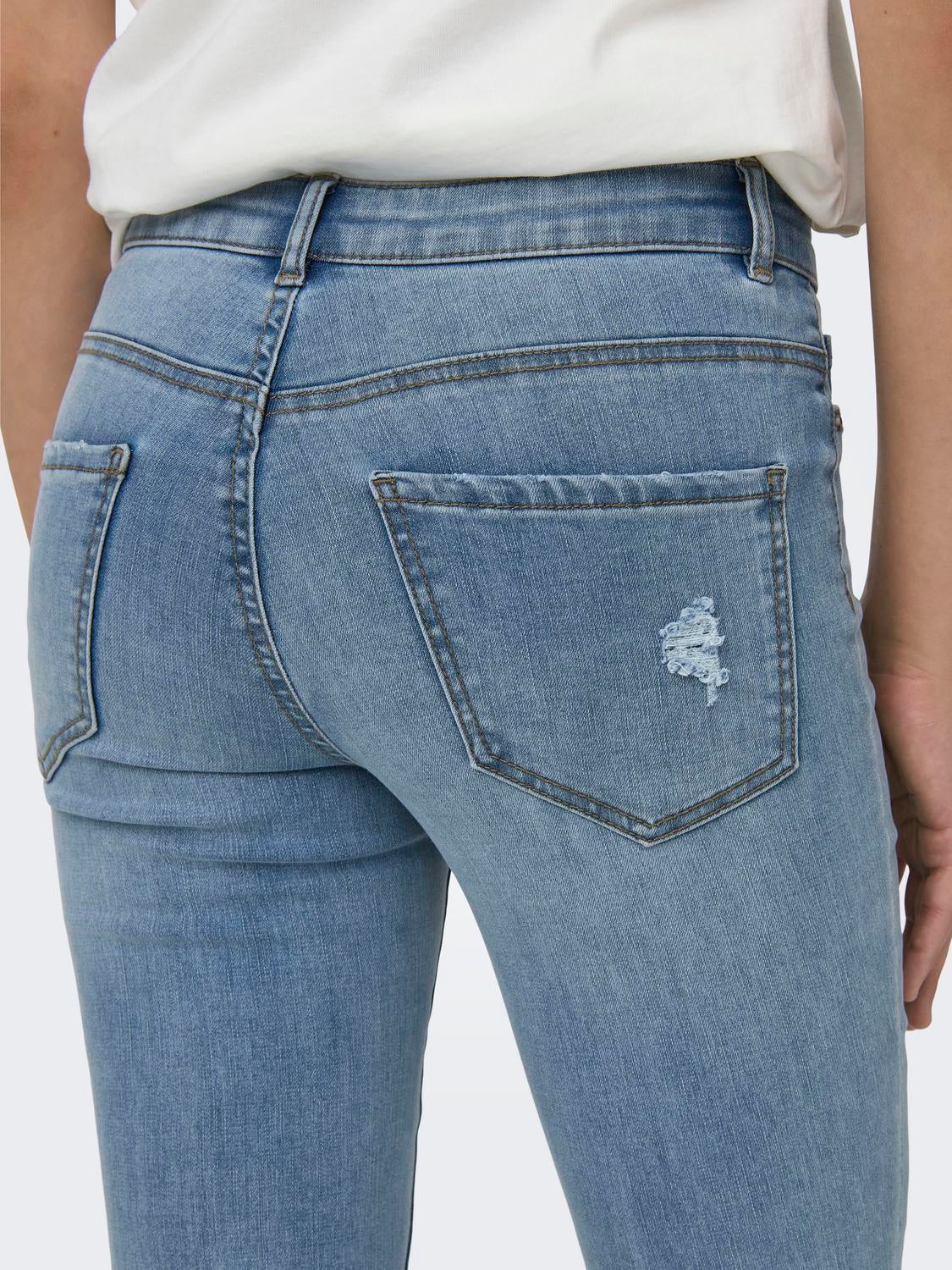 ONLROSE Hohe Taille Skinny Fit Jeans Light Blue Denim