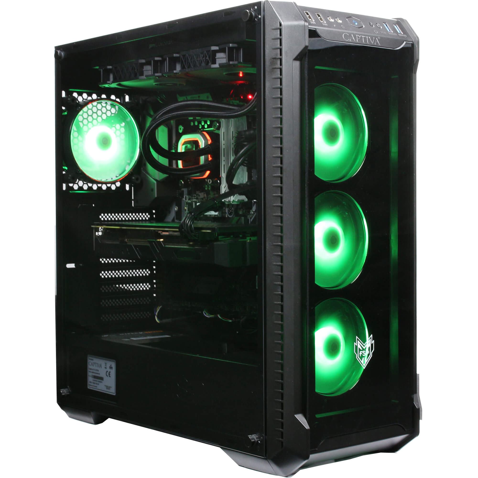Captiva PC Highend Gaming I73-972 | Intel Core i9-13900KF | 64GB DDR4 RAM | NVIDIA RTX 4070 12GB GDDR6X | SSD 2TB M.2 NVMe | Windows 11 Home