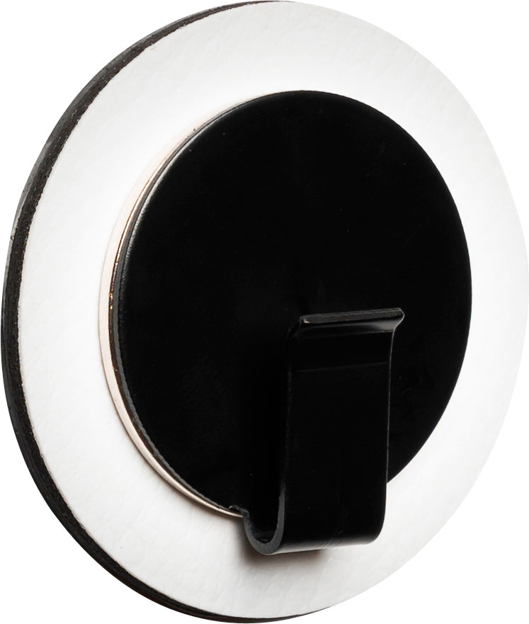 silwy® Clever Magnet-Haken inkl. Metall Nano Gel Pad Weiß / Schwarz