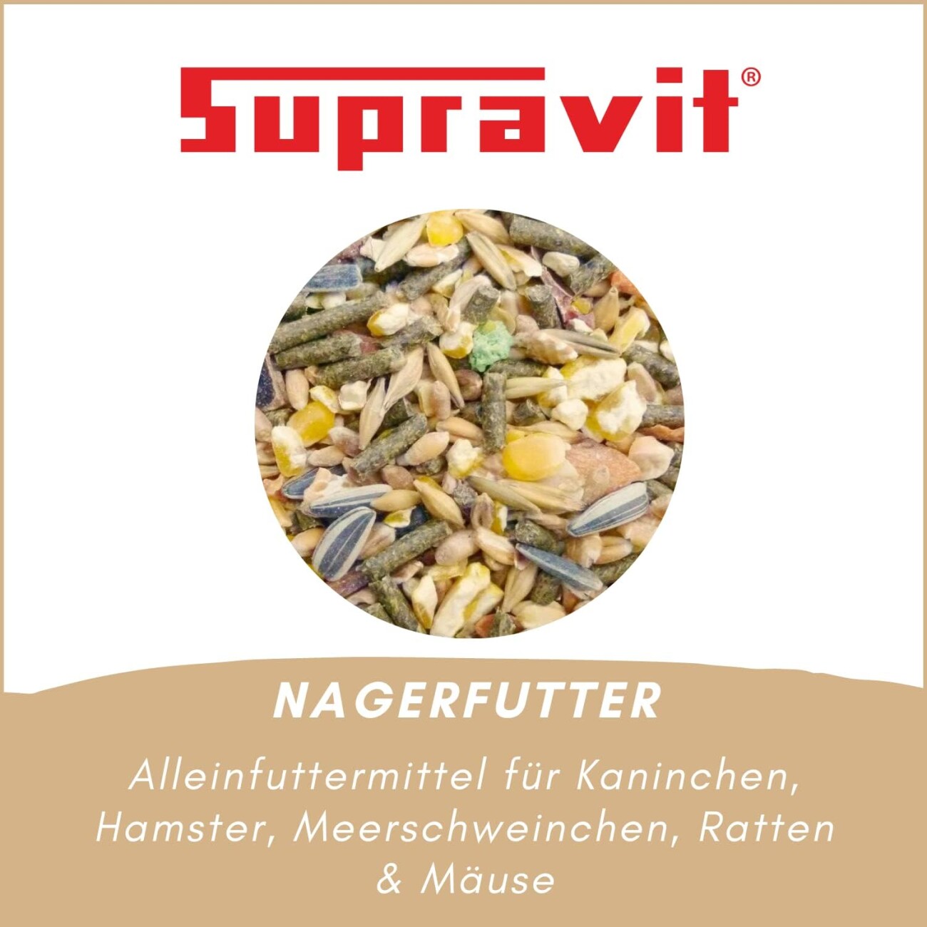 Supravit Nagerfutter - Premium-Alleinfuttermittel für Nager 2,5 kg