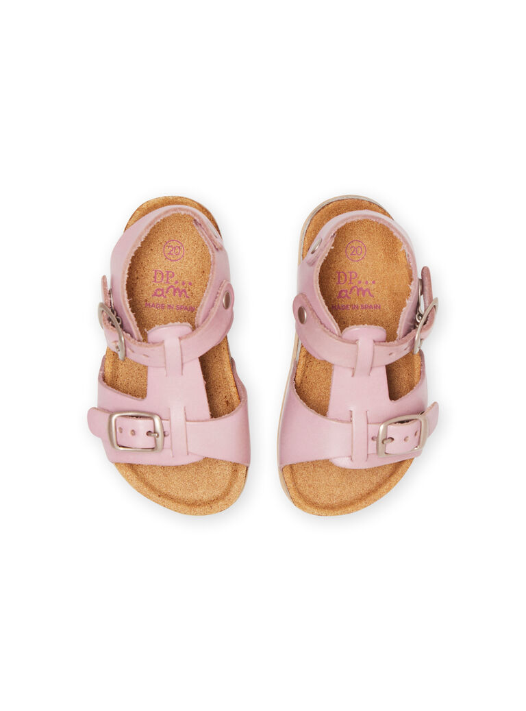 Sandales roses bébé fille