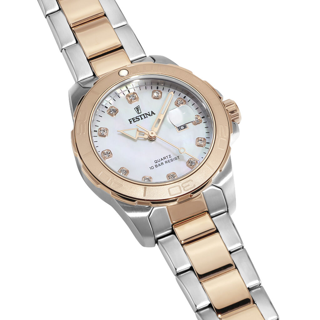 Montre Boyfriend Nacre Blanche