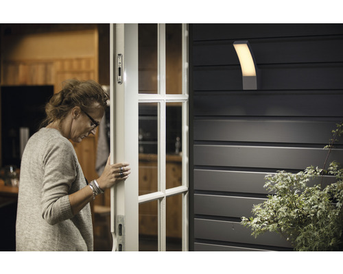 LED buitenwandlamp 12W 1100 lm 2700K antraciet