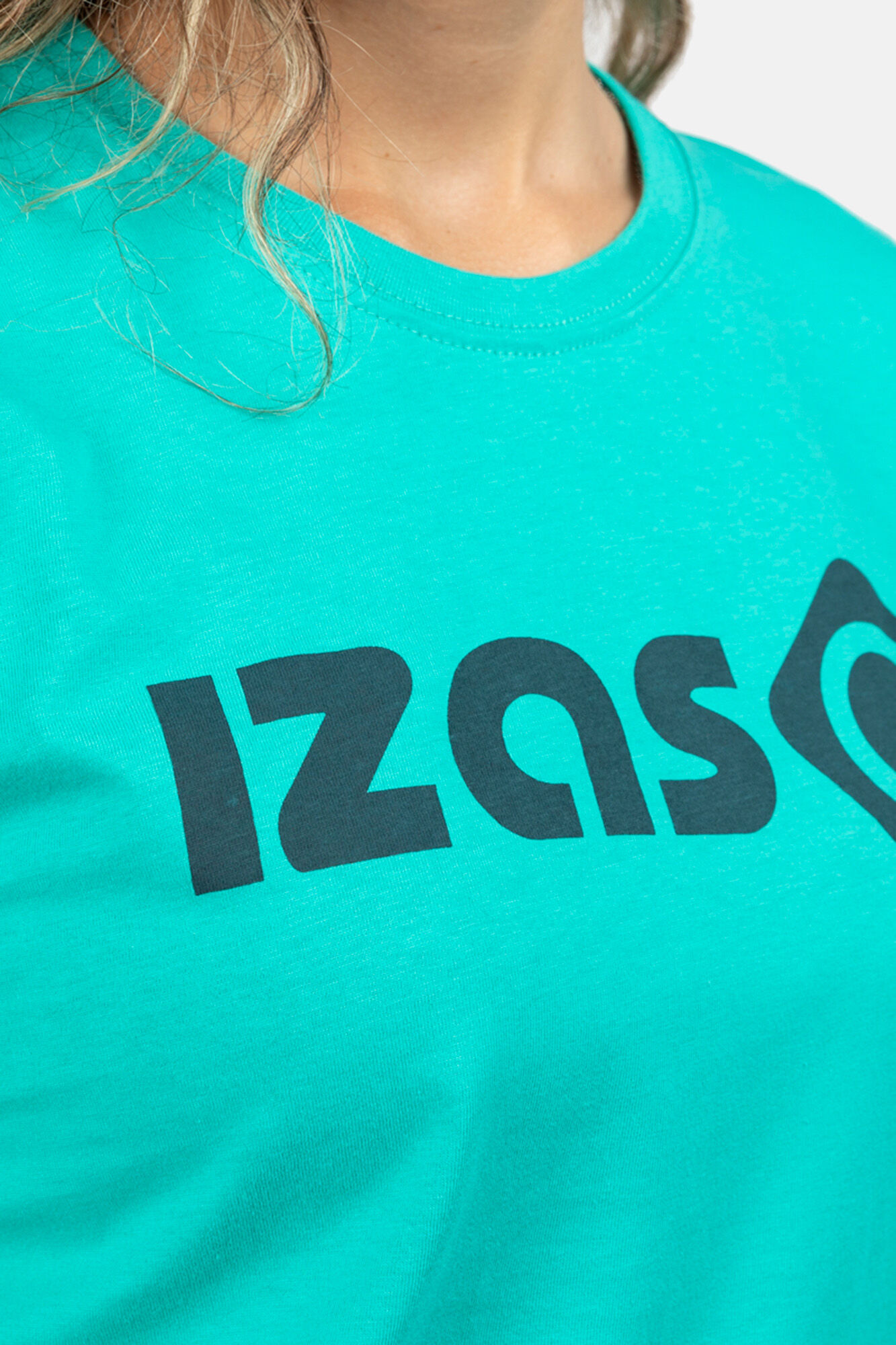 Camiseta Bailo de algodão de manga curta - turquesa