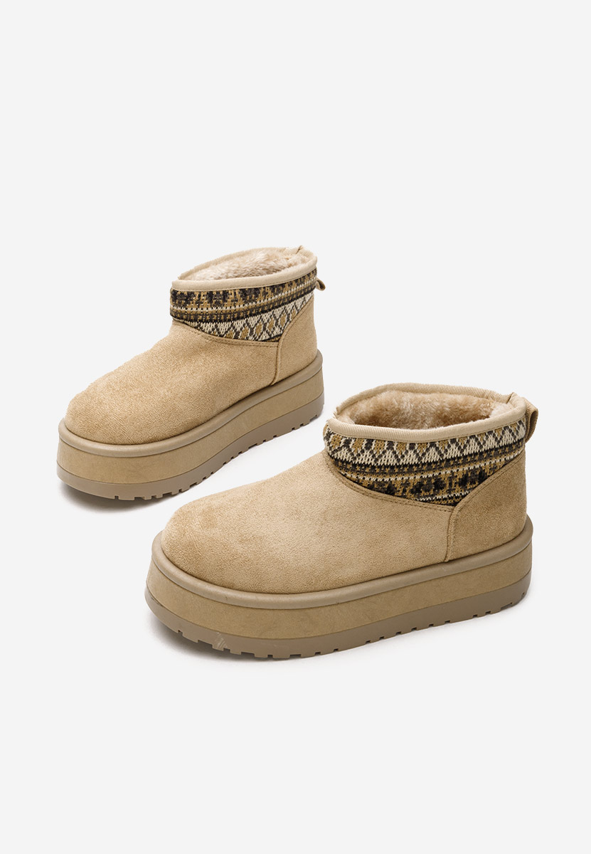 Bottines doublées femme kaki Rakelle