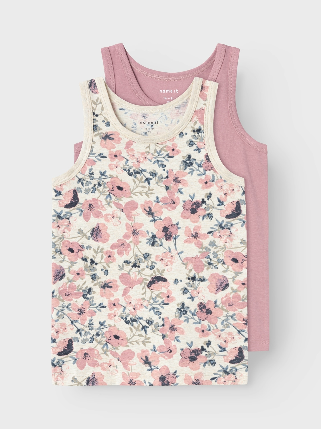 Name It Unterhemd »NMFTANK TOP 2P NOSTALGIA FLOWER NOOS«, 2 Stk.