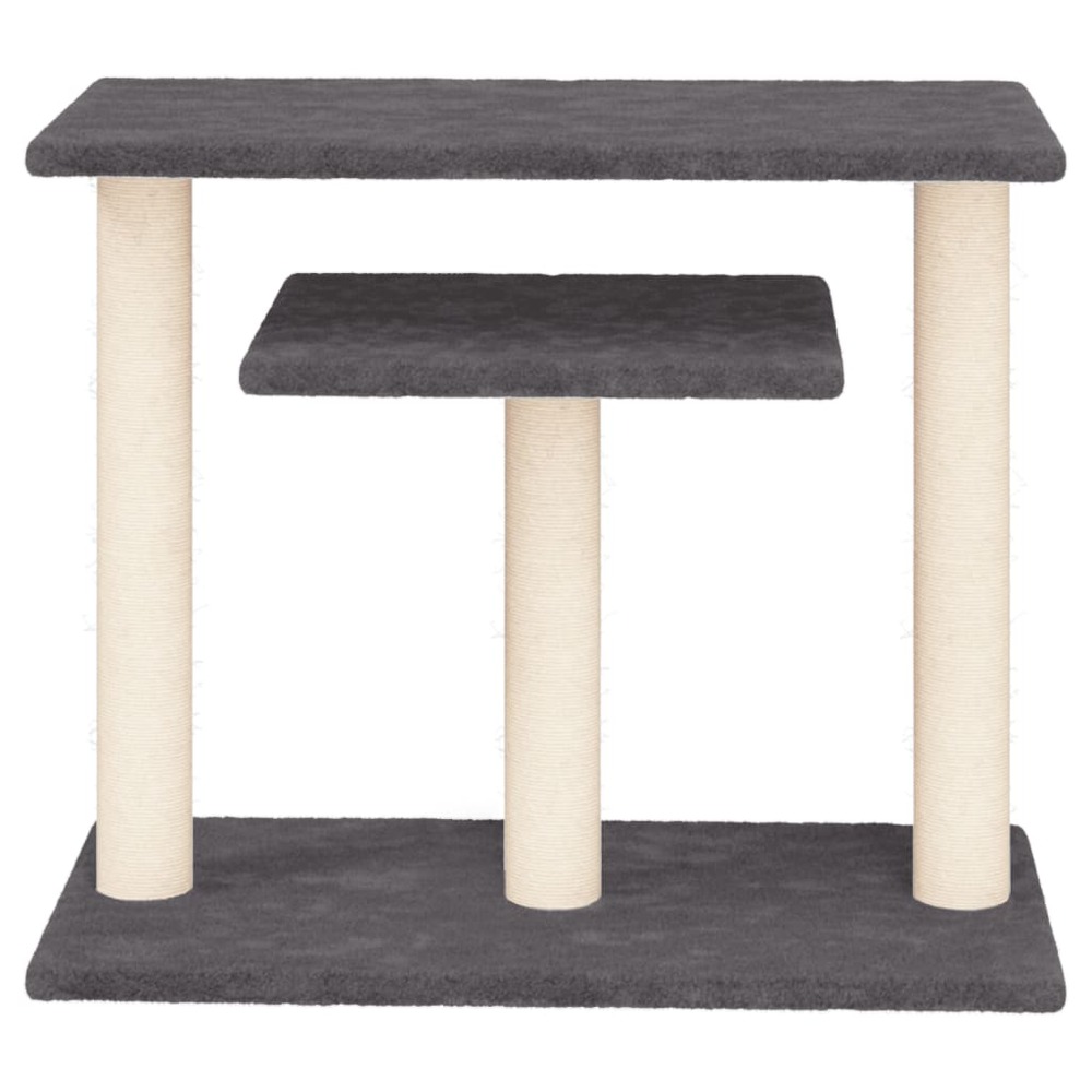 Arbres à chat avec plates-formes gris foncé 62,5 cm