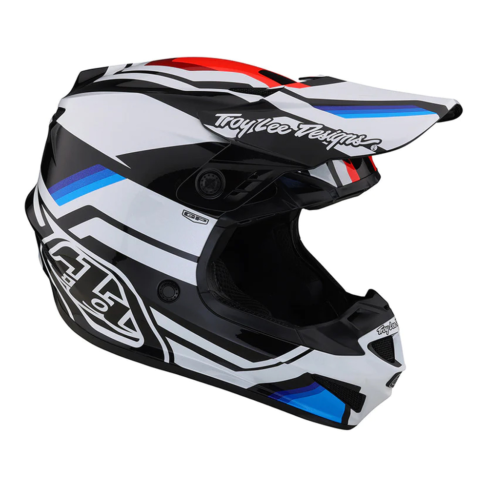 Troy Lee Designs - Casque GP Apex Blanc / Noir / Bleu / Rouge