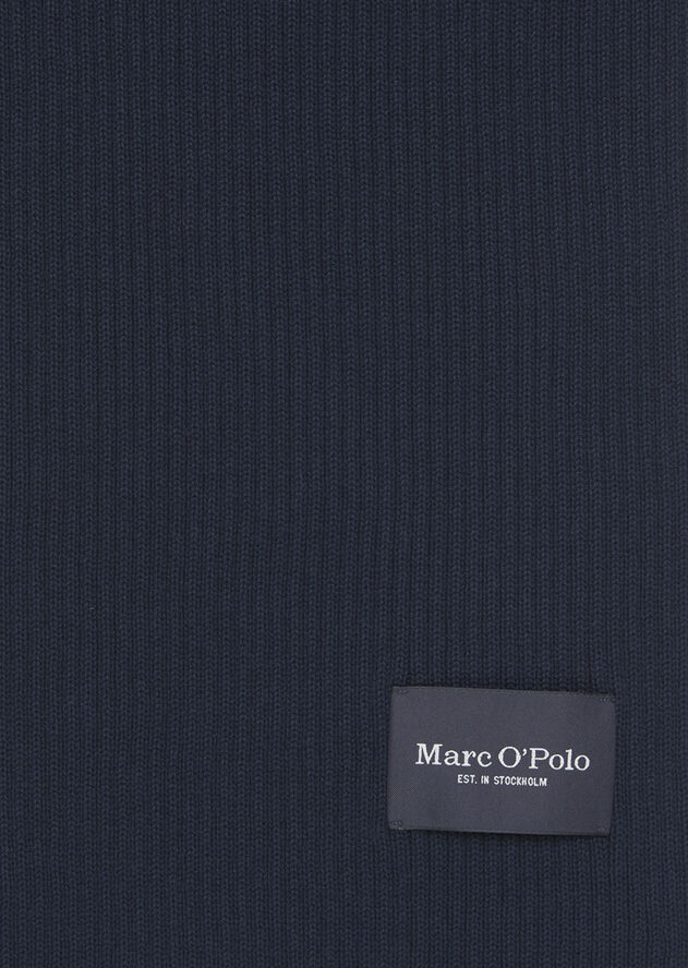 Marc O’Polo Scarve, knitted, solid Dark navy