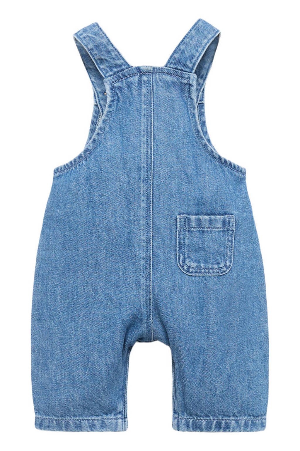 Mango Kids tuinbroek medium blue denim