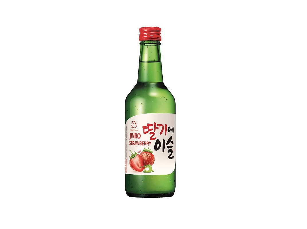 BEBIDA SOJU JINRO MORANGO 13% VOL 360ML
