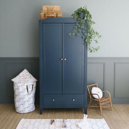 Armoire OPERA Bleu Prestige - MAISON CHARLOTTE