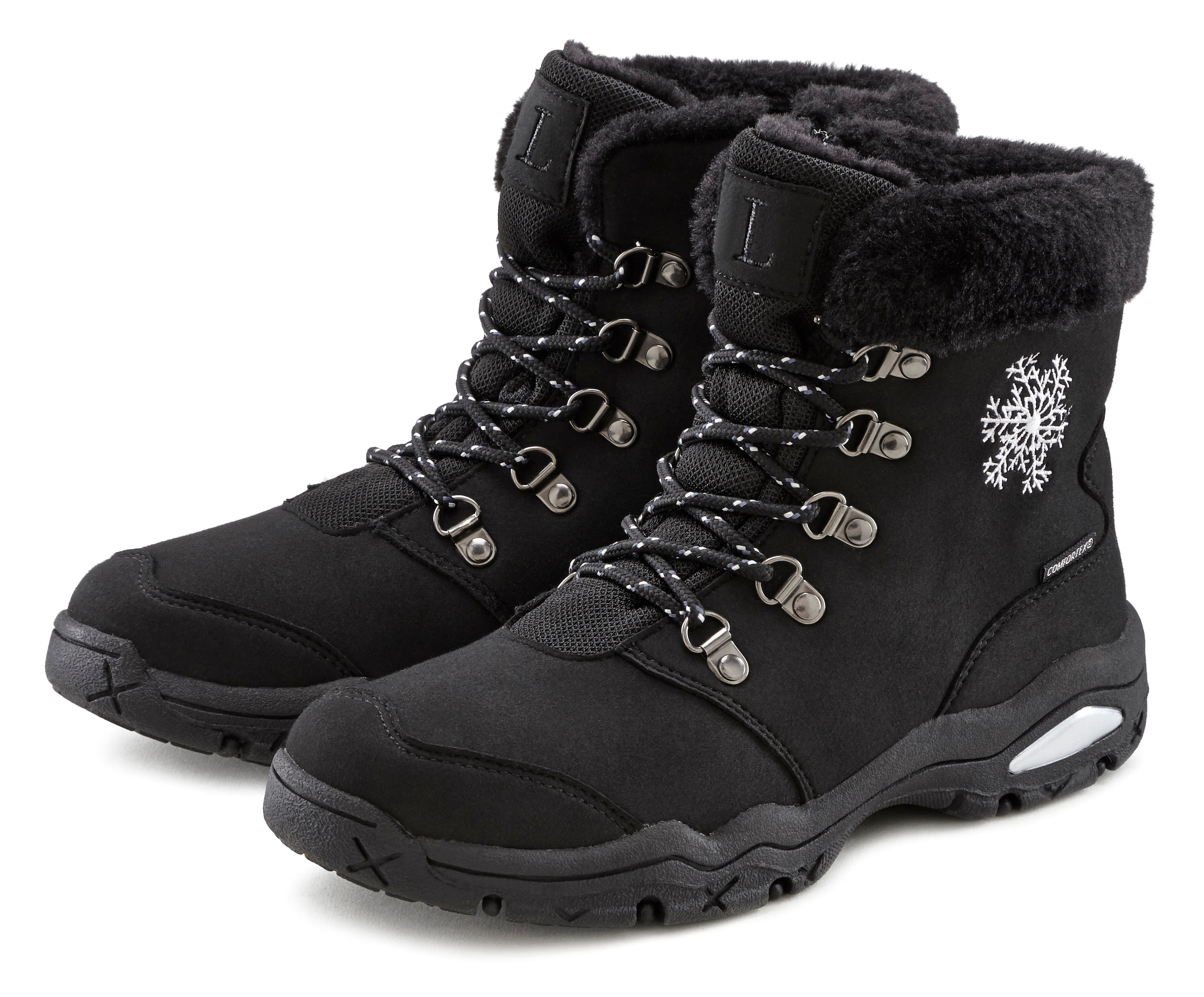 LASCANA Winterstiefelette  Stiefelette,Stiefel,Winterstiefel wind-& wasserabweisender Tex-Membran