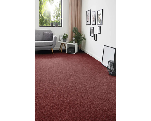 Naaldvilt tapijt Invita rood 200 cm breed (per meter verkocht)
