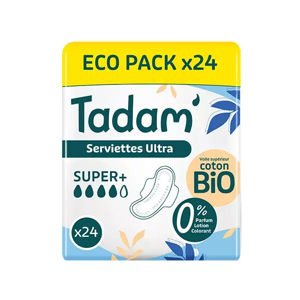 Absorvente íntimo feminino Tadam' Super Dermo-Sensível, 24 unidades