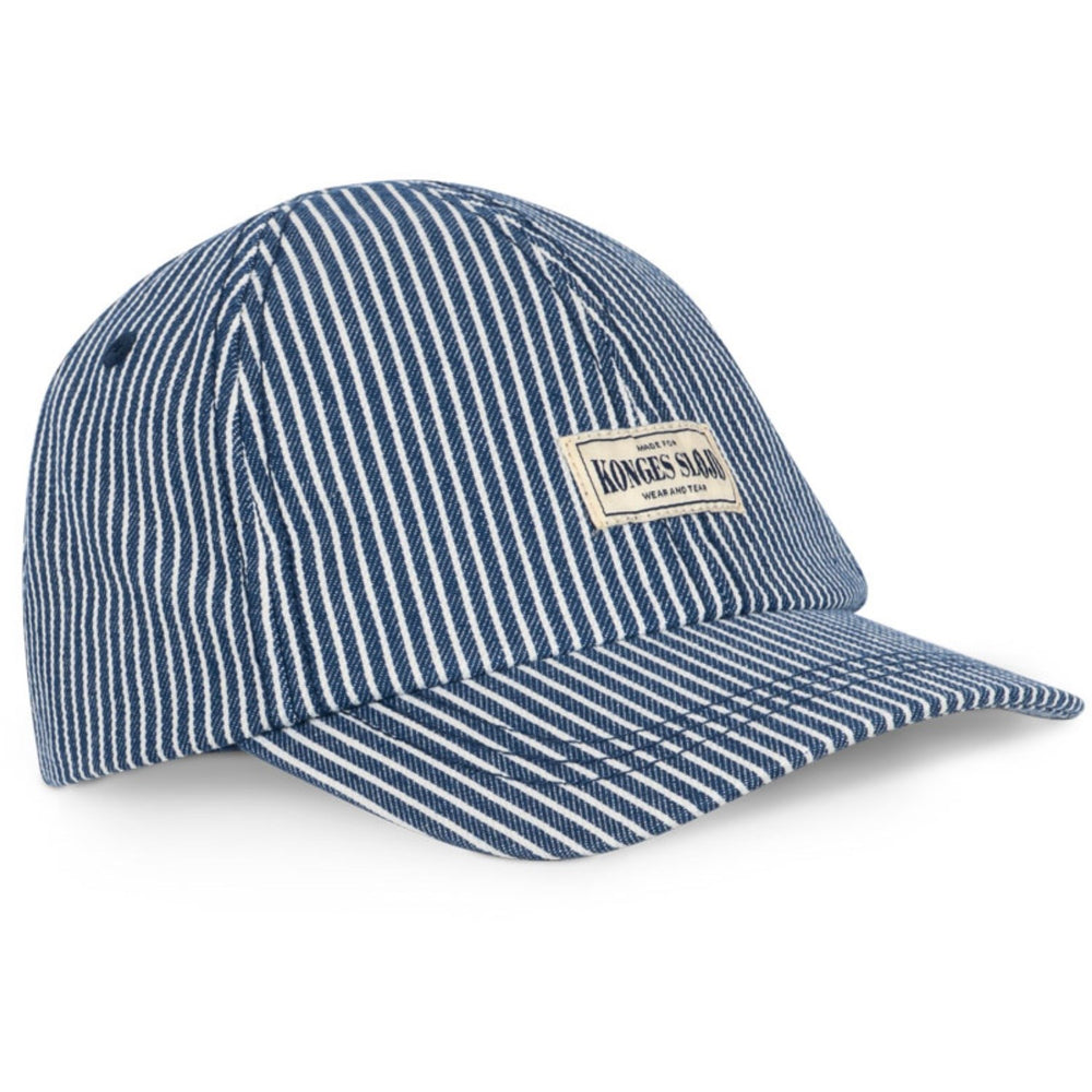 Køb Konges Sløjd Blue Stripe Luc Kasket Gots