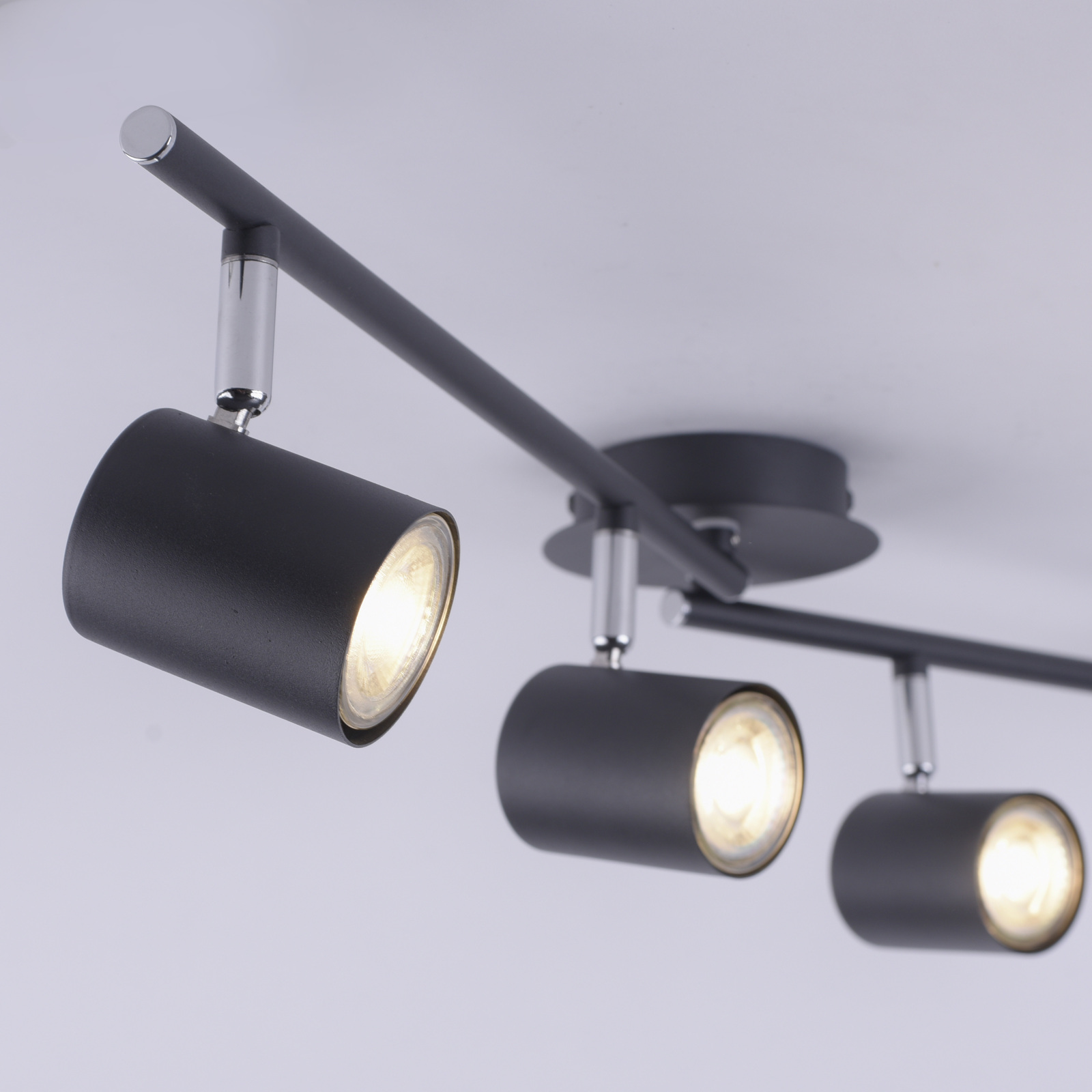 LED-Deckenstrahler - anthrazit - 4-flammig