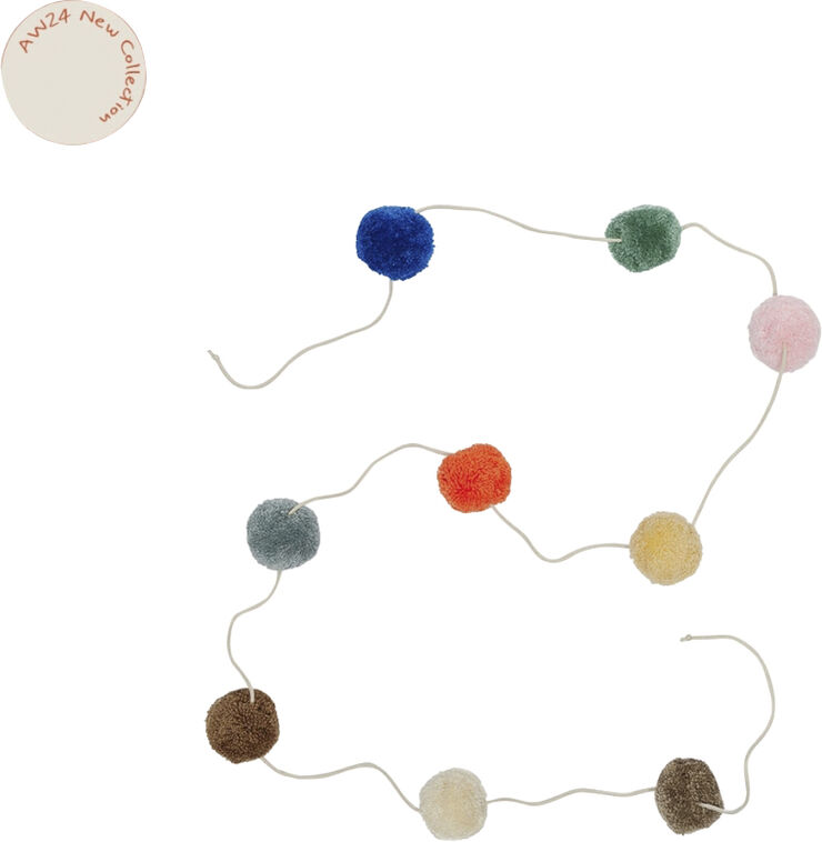OYOY MINI Pom Pom Guirlande Multi