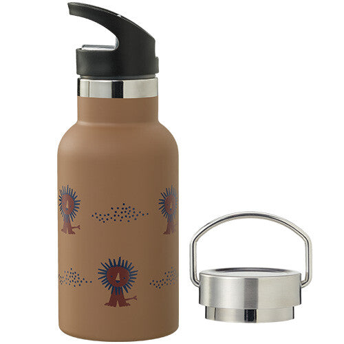 Fresk rvs thermosfles met extra dop - leeuw - 350ml