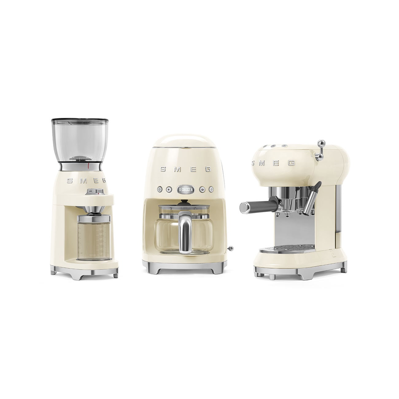 SMEG Kaffeemühle creme 50's Style elektrisch