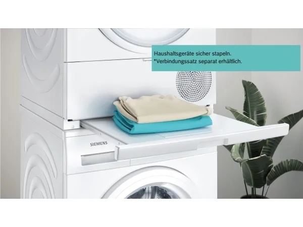 Siemens iQ700 WQ46B2C40 - Tørremaskine - Wi-Fi - højde: 85 cm - frontbetjening - hvid