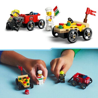 LEGO City 60458 Billøp mellom pizzabil og brannbil