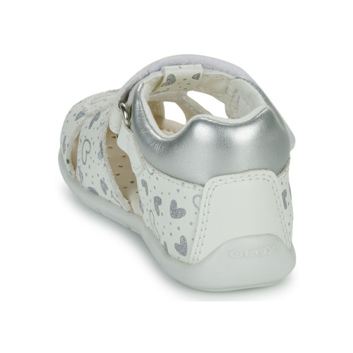 Geox - B ELTHAN GIRL - Blanc / Argenté